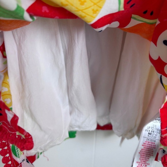 Disney Store Fruit‎ Print Pom Trim Cover Up Beach Pool Summer Fun Size 5/6 - Picture 8 of 16